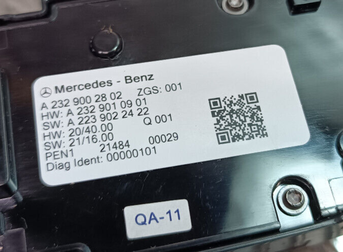 Mercedes Fensterheberschalter Rückspiegel A2329010901 A2239022422 ORIGINAL gebraucht - A2329002802