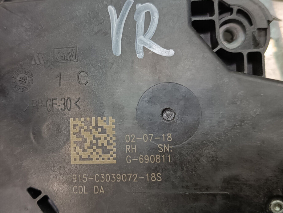 OPEL ASTRA K 1.0 TURBO 12V Original Türschloss Vorne Rechts GM AM4 gebraucht - 13597530