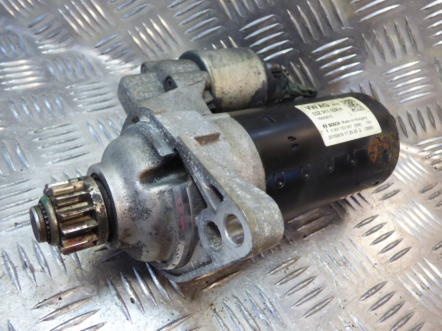 VW T6 T5 Transporter 2.0 TDI Anlasser Starter BOSCH 02Z911024H ORIGINAL gebraucht - 0001153007