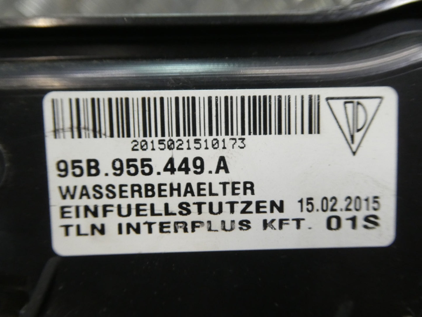 Orig PORSCHE MACAN 3.0 TDI EINFÜLLSTUTZEN TANK 95B955449A 95B955452A ORIGINAL gebraucht - WASCHANLAGE