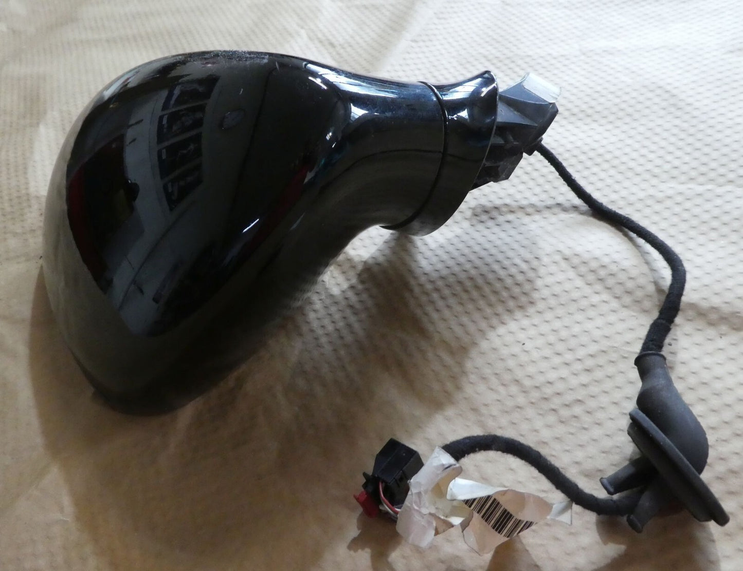Porsche Panamer 970 Spiegel Aussenspiegel Links SCHWARZ 7 PIN ORIGINAL gebraucht - 97061266600
