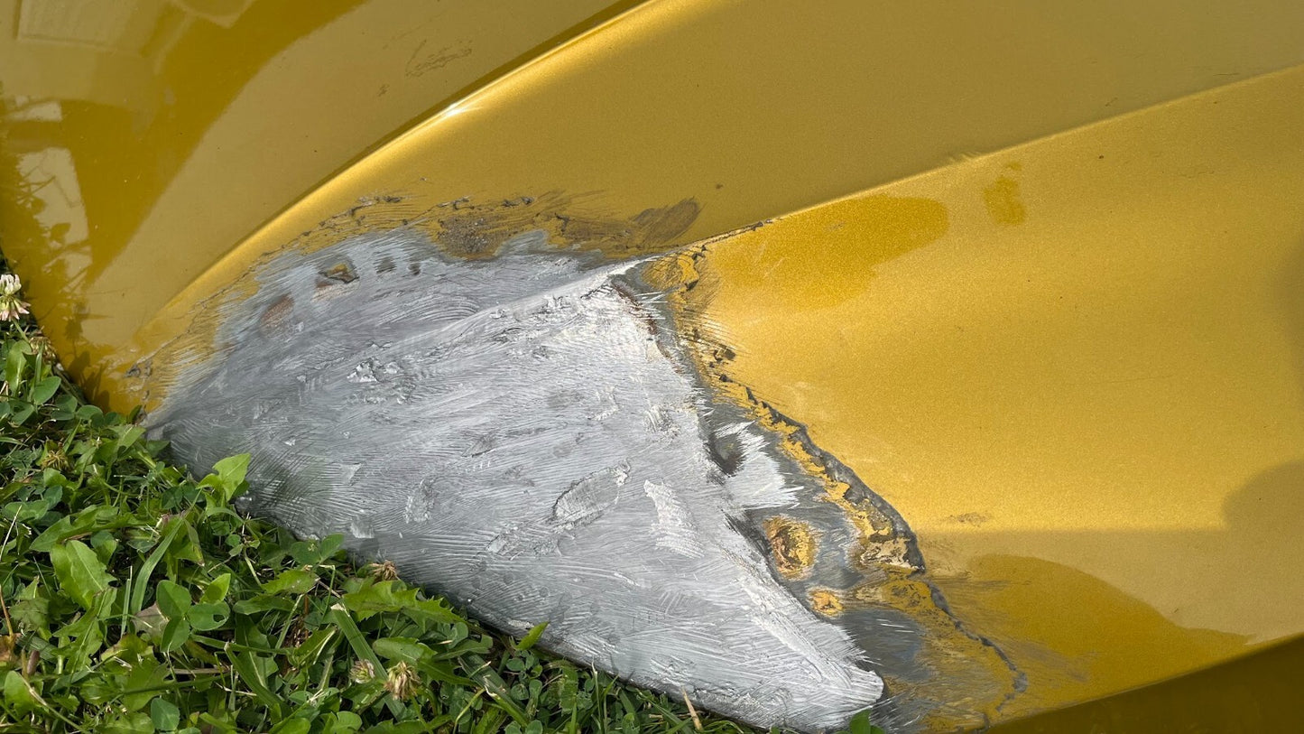 VW Arteon Bj. ab 2017- Frontklappe verbessert Kurkumagelb ORIGINAL gebraucht - Motorhaube