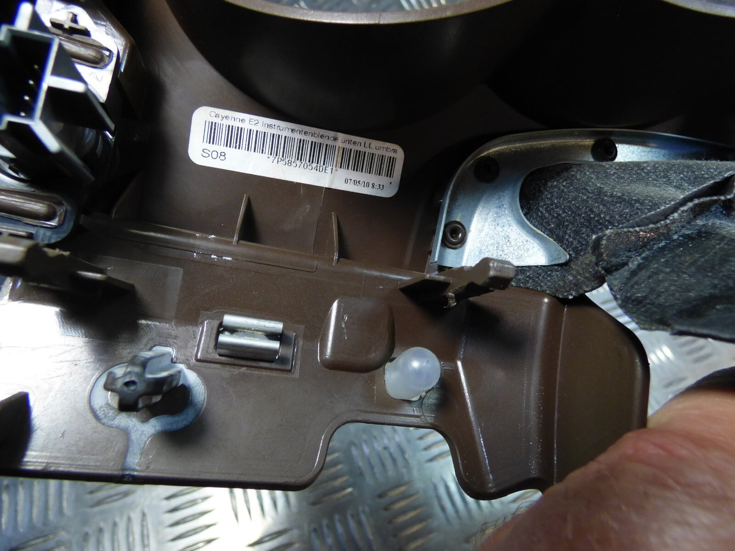 Porsche Cayenne 92A Lenksäulenverkleidung Tacho Armaturenbrett UMBRA ORIGINAL gebraucht - Verkleidung