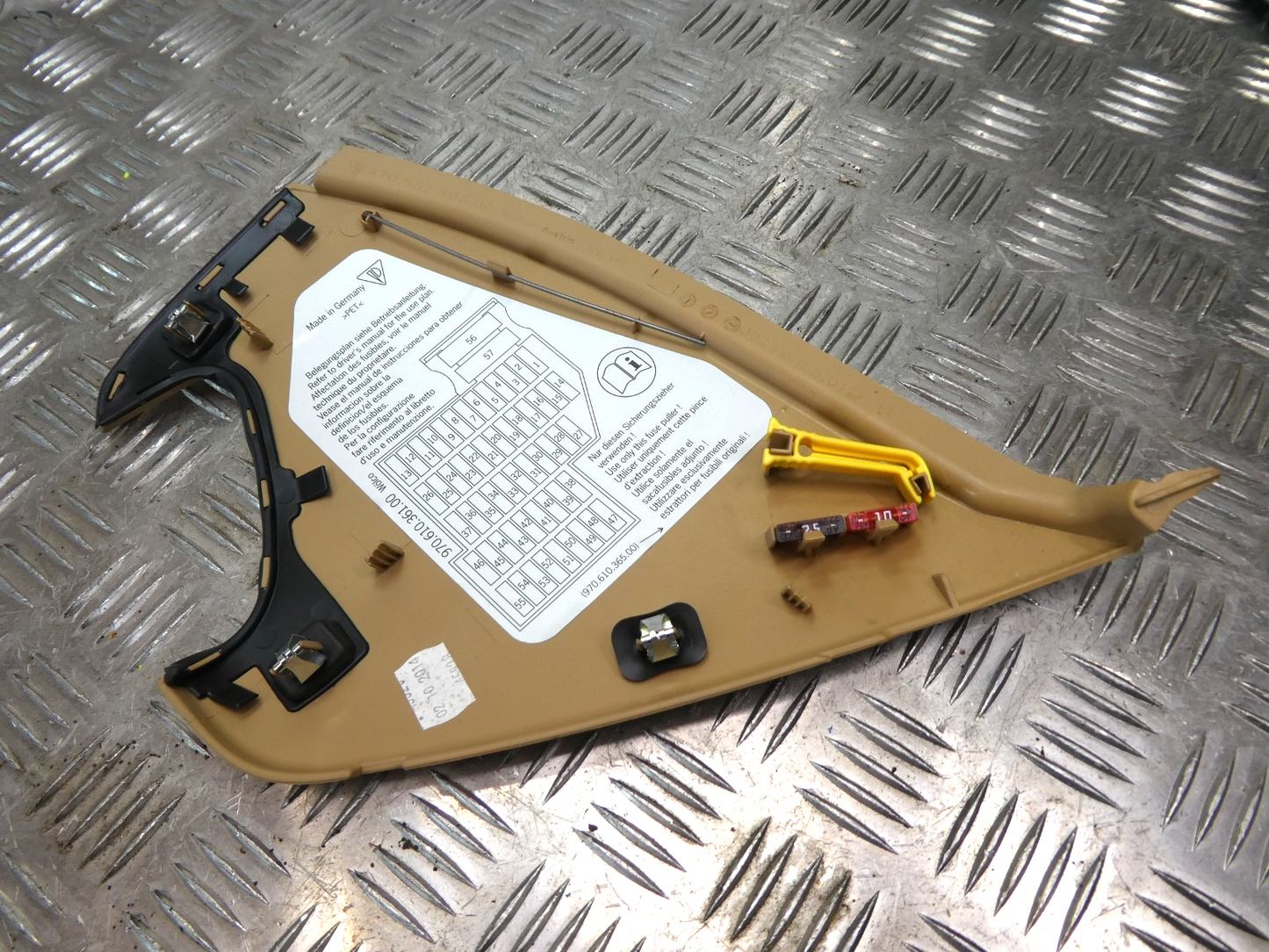 Porsche Panamera 970 Abdeckung Armaturenbrett links Verkleidung ORIGINAL gebraucht - 97061036500