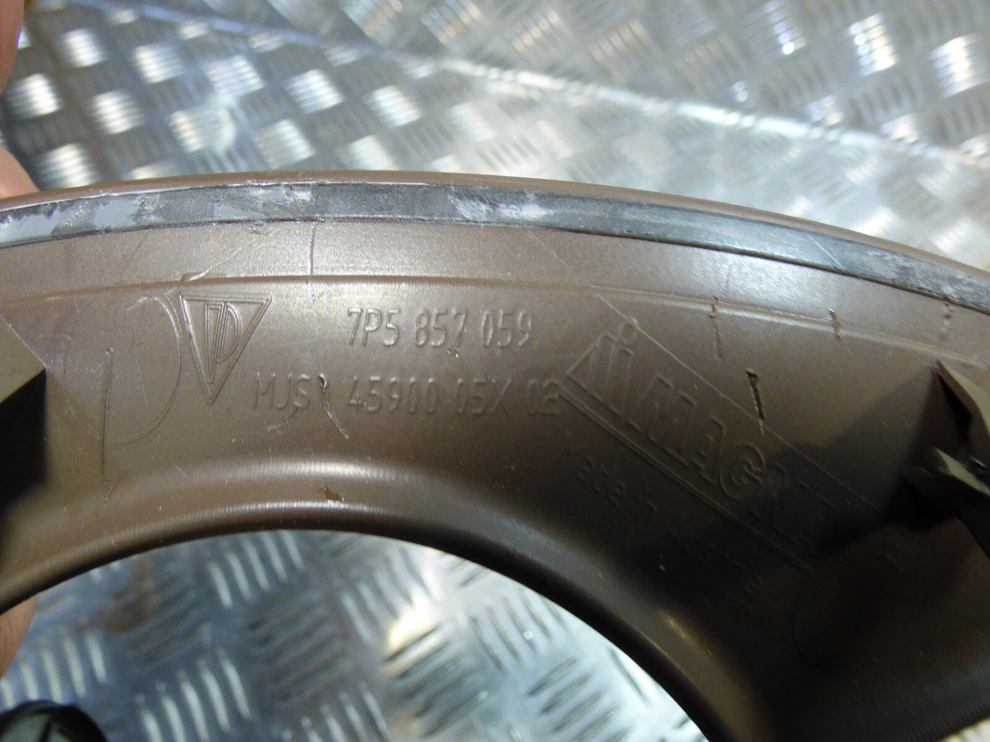 Porsche Cayenne 92A Tachoblende oben 7P5857059 DE1 UMBRA ORIGINAL gebraucht - Instrumentenblende