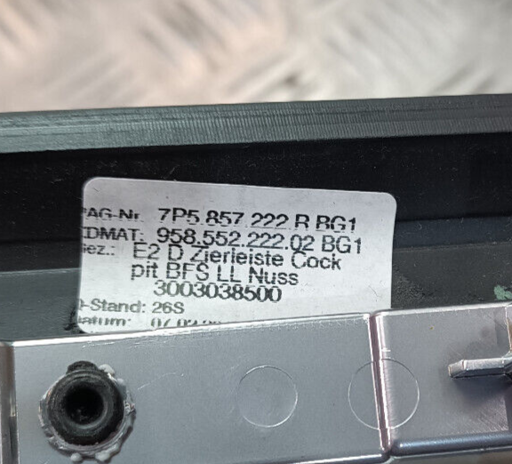 Porsche Cayenne S 92A Blende Leiste Türverkleidung 7P5857222R gebraucht - Original