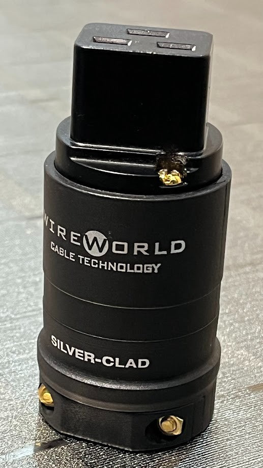 Silver-Clad OFC Copper 20A/250V Gerätestecker ORIGINAL gebraucht - plug IEC C19 High-End ORIGINAL gebraucht - Wireworld