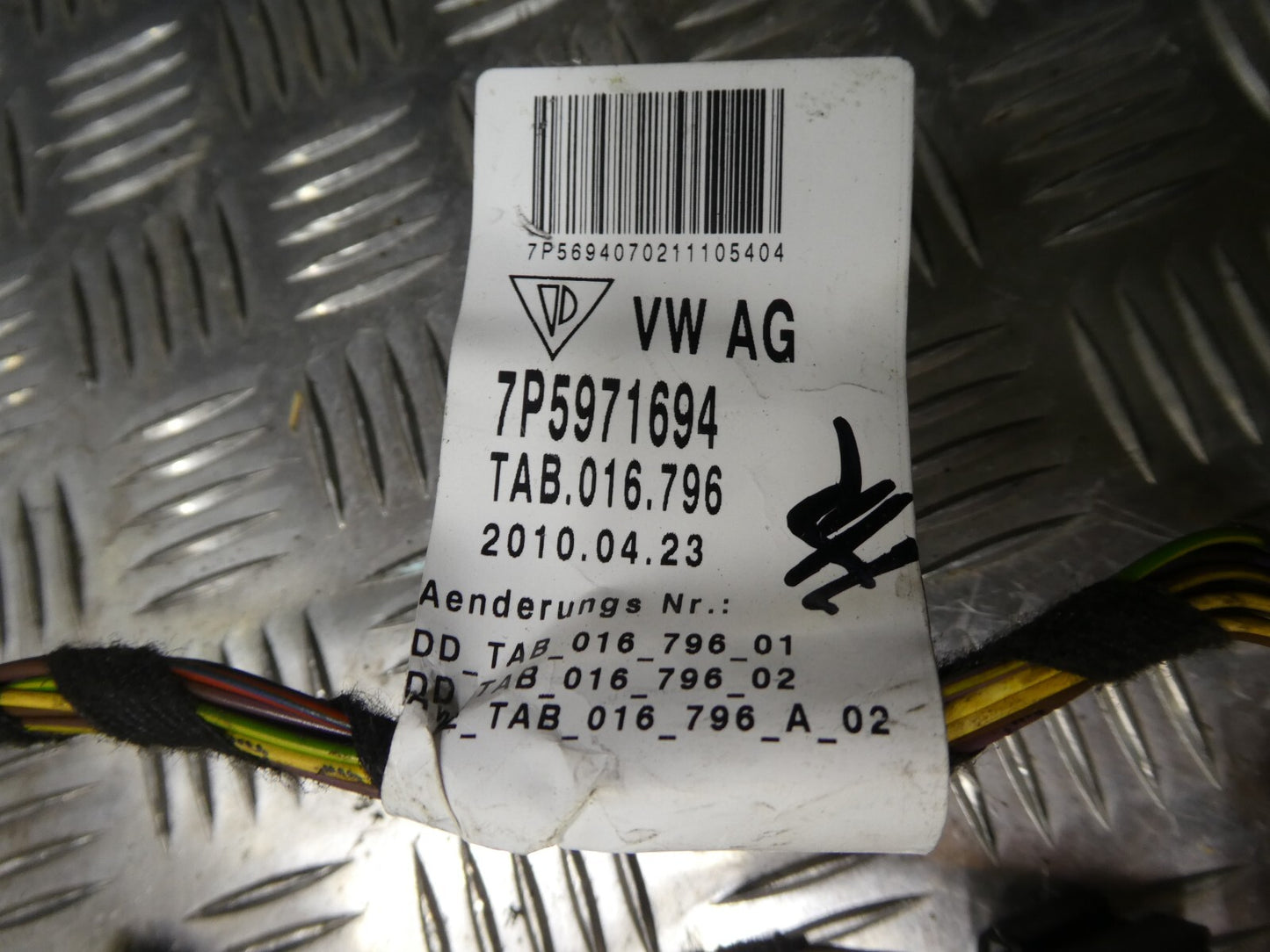 Porsche Cayenne 92A Türkabelbaum Tür Hinten Rechts 7P5971694 ORIGINAL gebraucht - Leitungssatz
