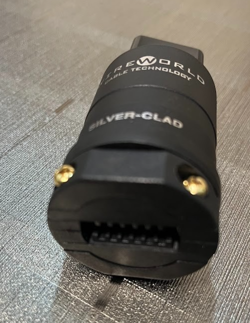 Silver-Clad OFC Copper 20A/250V Gerätestecker plug IEC C19 High-End ORIGINAL gebraucht - Wireworld