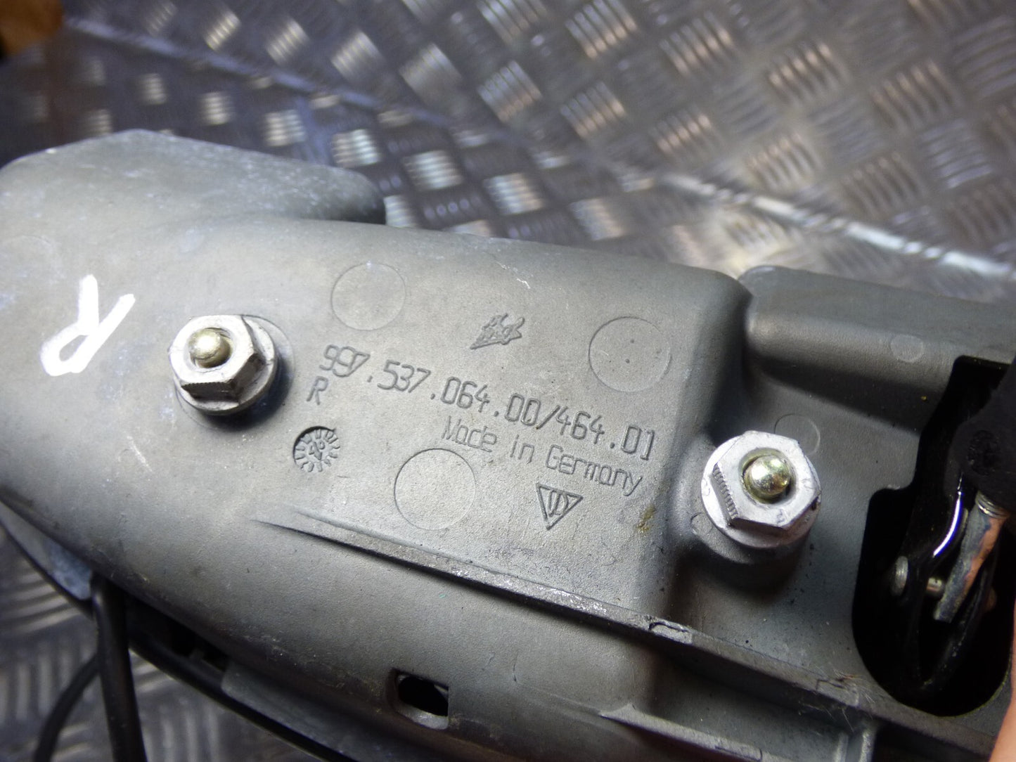 Porsche Boxster 987 Original Türgriff vorne rechts schwarz RHD gebraucht - 99753706400