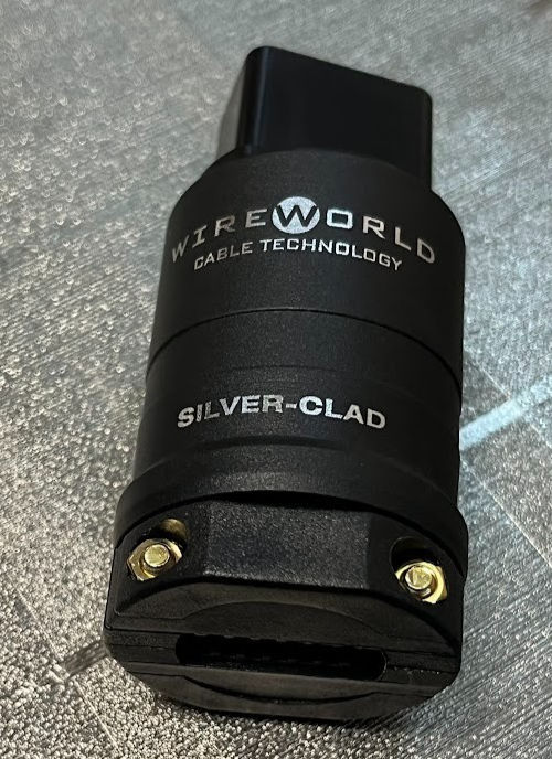 Silver-Clad OFC Copper 20A/250V Gerätestecker plug IEC C19 High-End ORIGINAL gebraucht - Wireworld