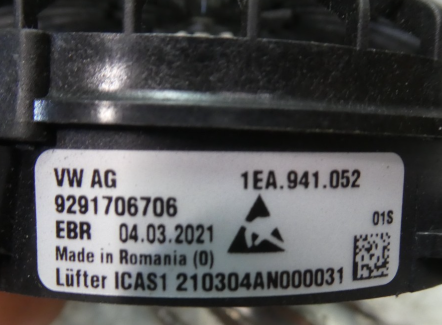 VW ID.3 ID3 2021 Gateway Modul Lüfter 1EA941052 ORIGINAL gebraucht - Volkswagen