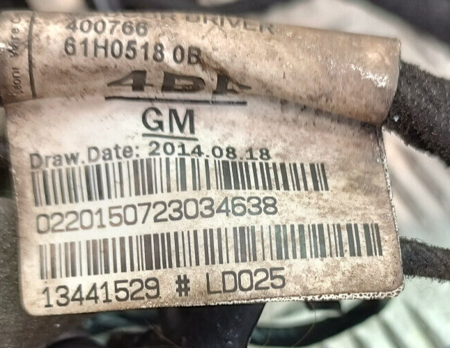 OPEL ASTRA K 1.4 Turbo Original Türkabelbaum Kabelbaum GM gebraucht - 13441529