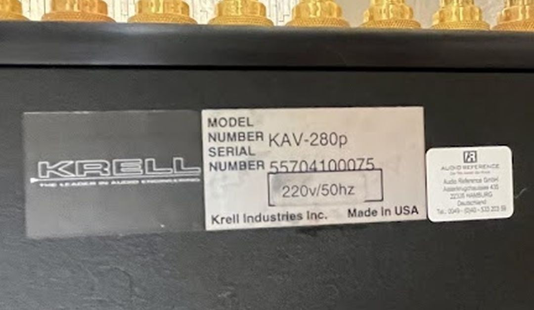 Krell Kav 280p Vorverstärker mit ORIGINAL gebraucht - Fernbedienung
