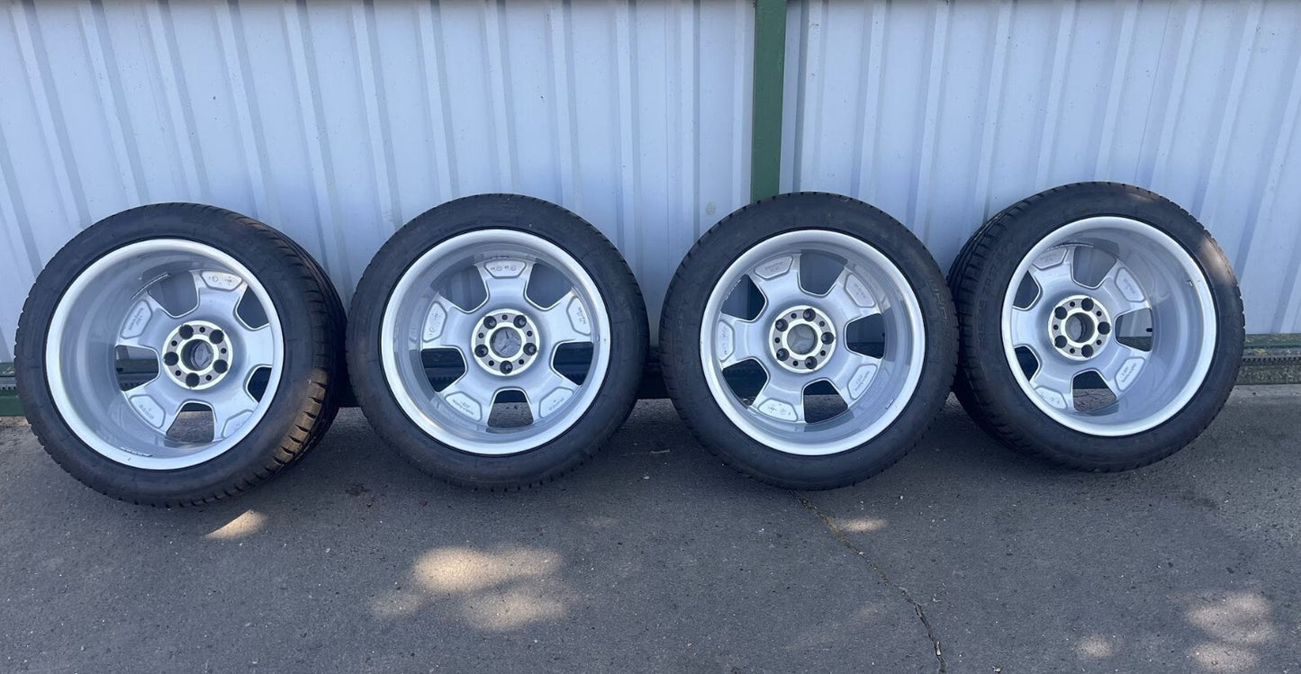4 x ORIGINAL MERCEDES-BENZ SL R129 ALBALI ALUFELGEN mit Sommereifen gebraucht - 1294011202