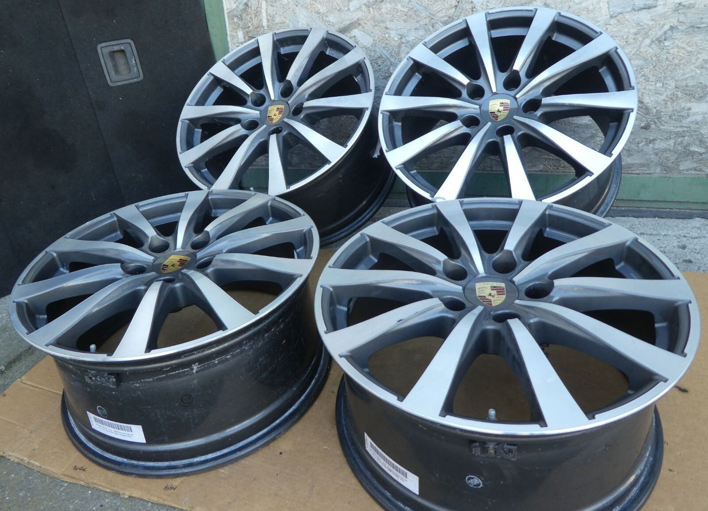 Orig Porsche 970 19 zoll Alufelgen satz SPEEDLINE mit RDK & Nabendeckel ORIGINAL gebraucht - Panamera