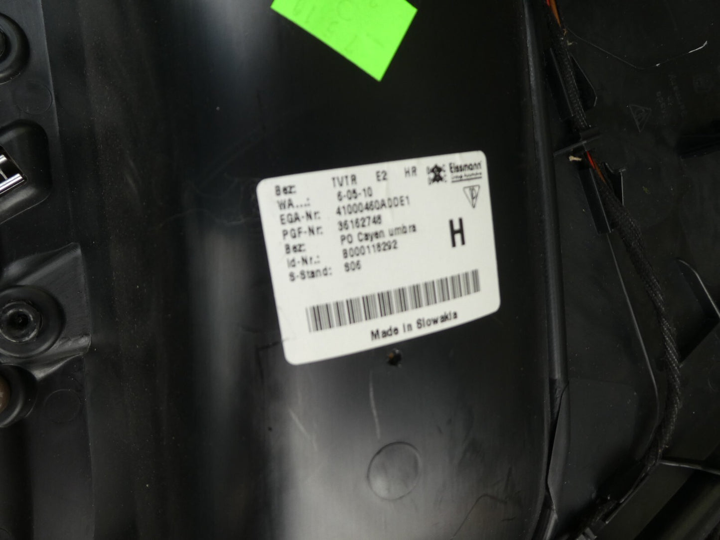 Porsche Cayenne 92A Türverkleidung Hinten Rechts Braun ORIGINAL gebraucht - Umbra ORIGINAL gebraucht - 7P5867212K