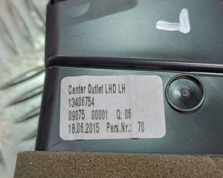 OPEL ASTRA K 1.4 Turbo Lüftungsgitter Luftdüse Luftausströmer Links GM ORIGINAL gebraucht - 13406754