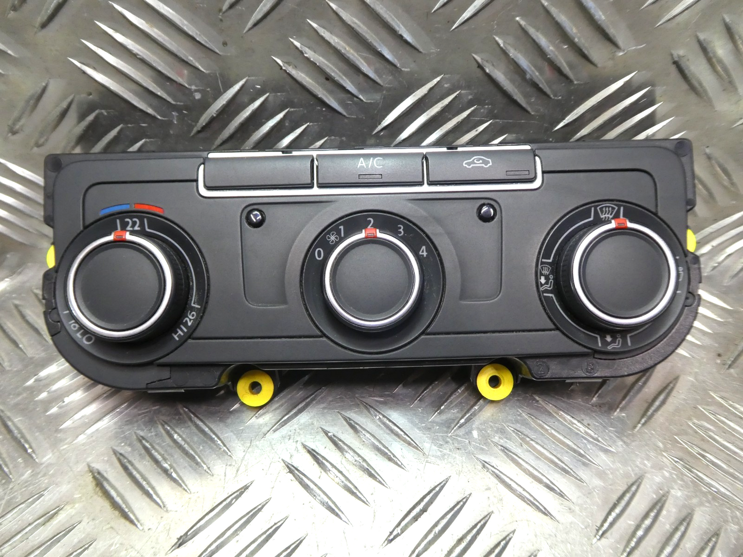 VW T5 FL T6 Klimabedienteil Heizung Schalter _ 7E0907047T ZJU ORIGINAL gebraucht - Transporter