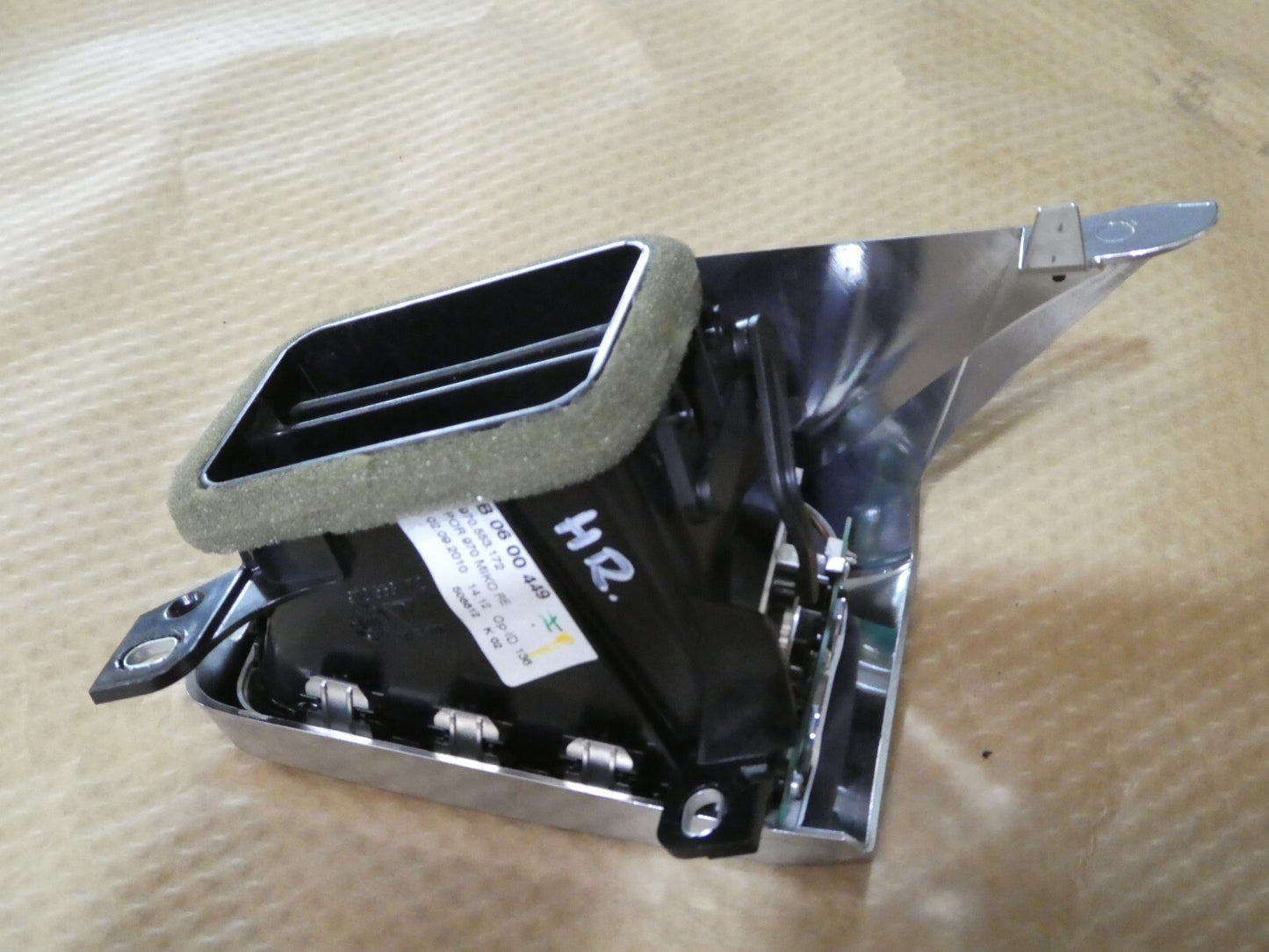 Porsche PANAMERA 970 Luftdüse hinten rechts silber schwarz * ORIGINAL gebraucht - 970553172