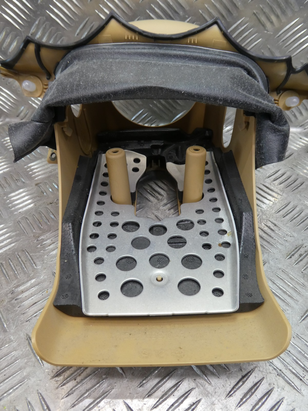 Porsche Panamera 970 Verkleidung Lenksäule Luxorbeige ORIGINAL gebraucht - 97055247300