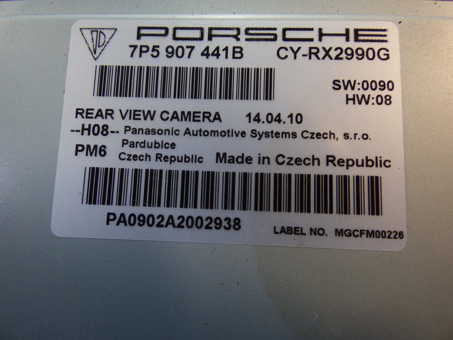 Porsche Cayenne 92A 3.0 Hybrid Steuergerät Rückfahrkamera ORIGINAL gebraucht - 7P5907441B