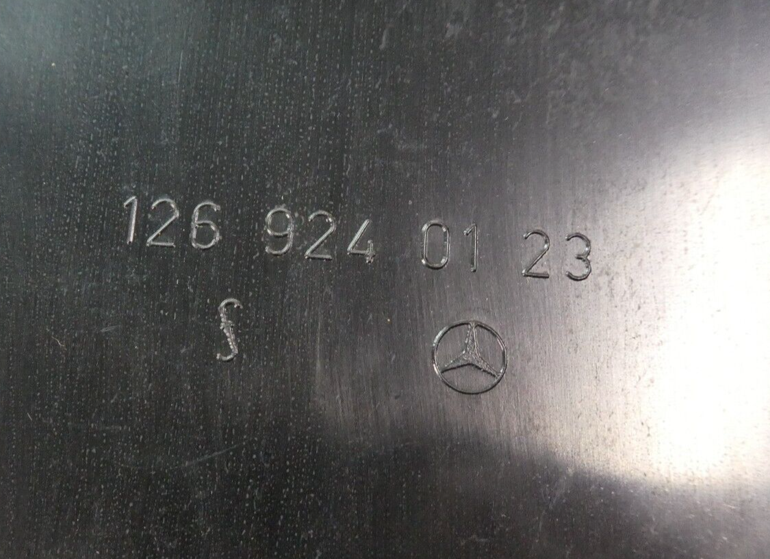 Mercedes C126 W126 Coupe SEC Verkleidung Rücksitzbank creme braun ORIGINAL gebraucht - 1269240123