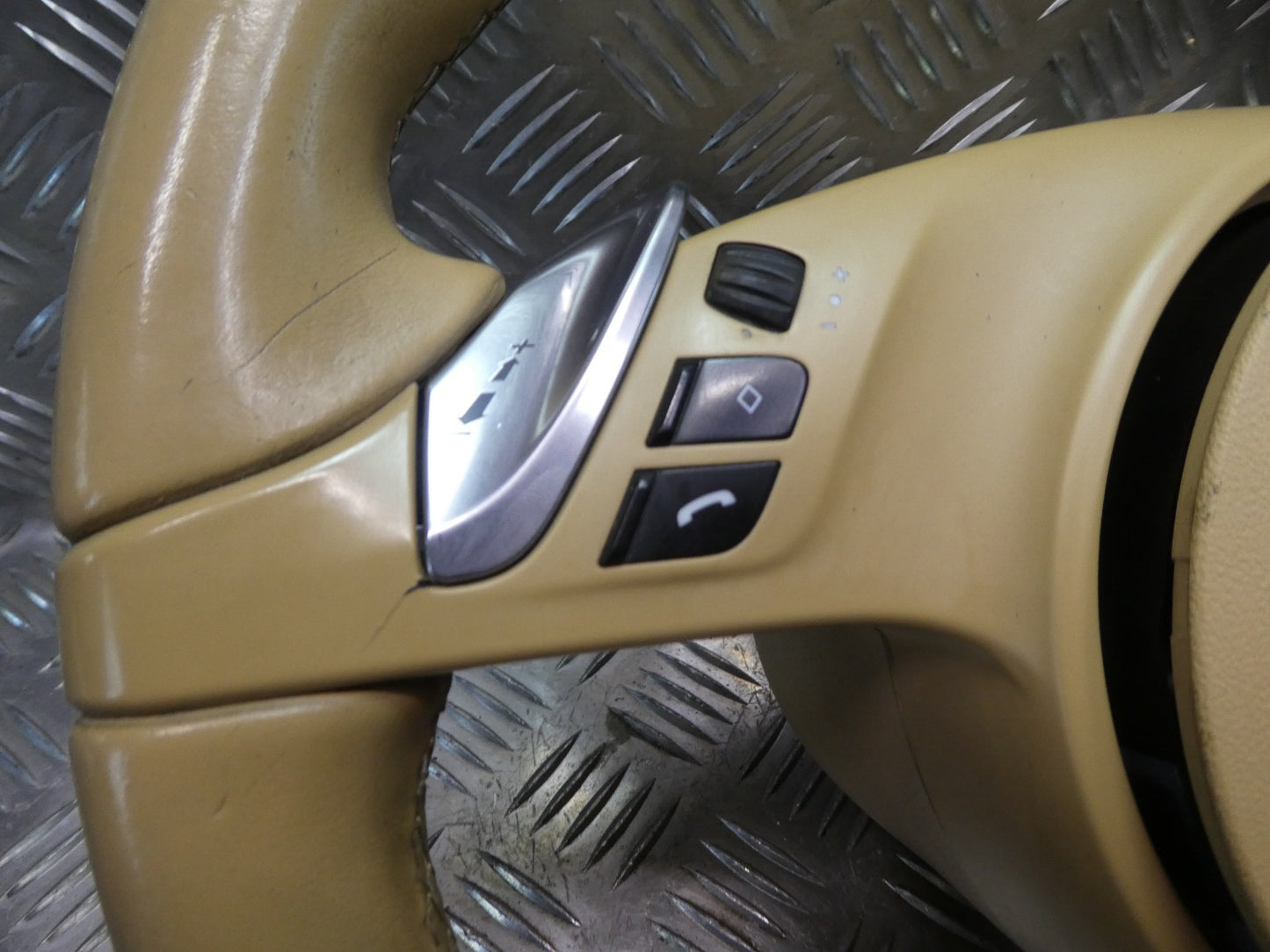 Porsche Panamera 970 Facelift Lederlenkrad Luxorbeige 7PP419091CJ + ORIGINAL gebraucht - 97080308904