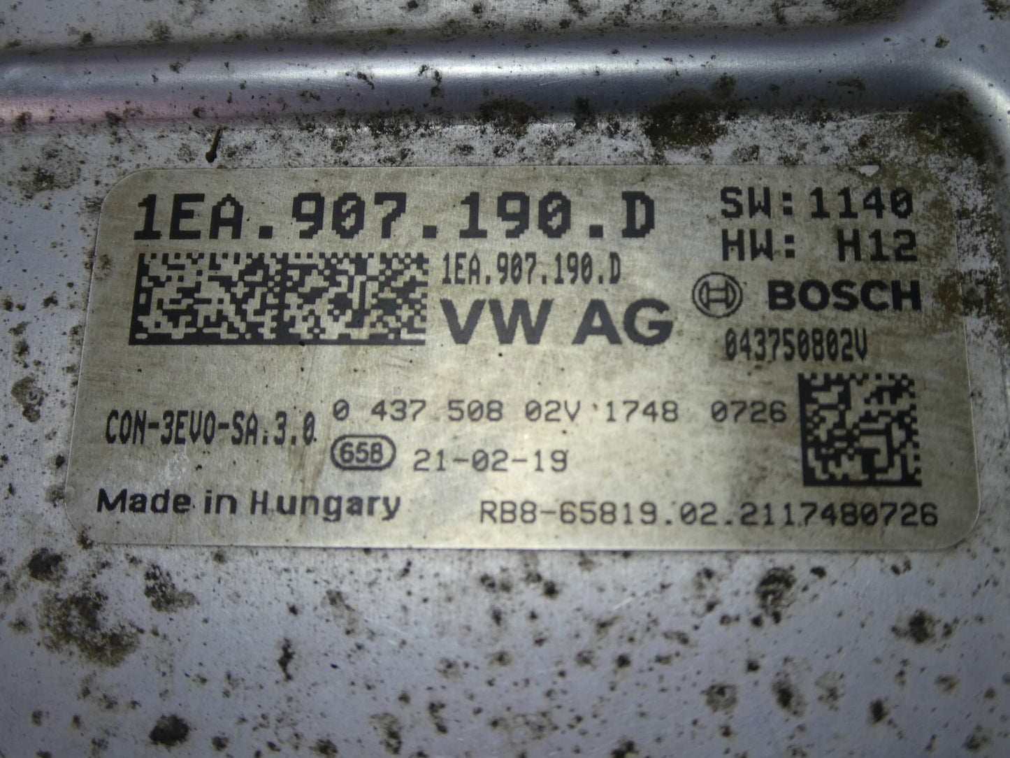 VW ID3 ID.3 Spannungswandler INVERTER Battery Charger 1EA907190D ORIGINAL gebraucht - Wechselrichter