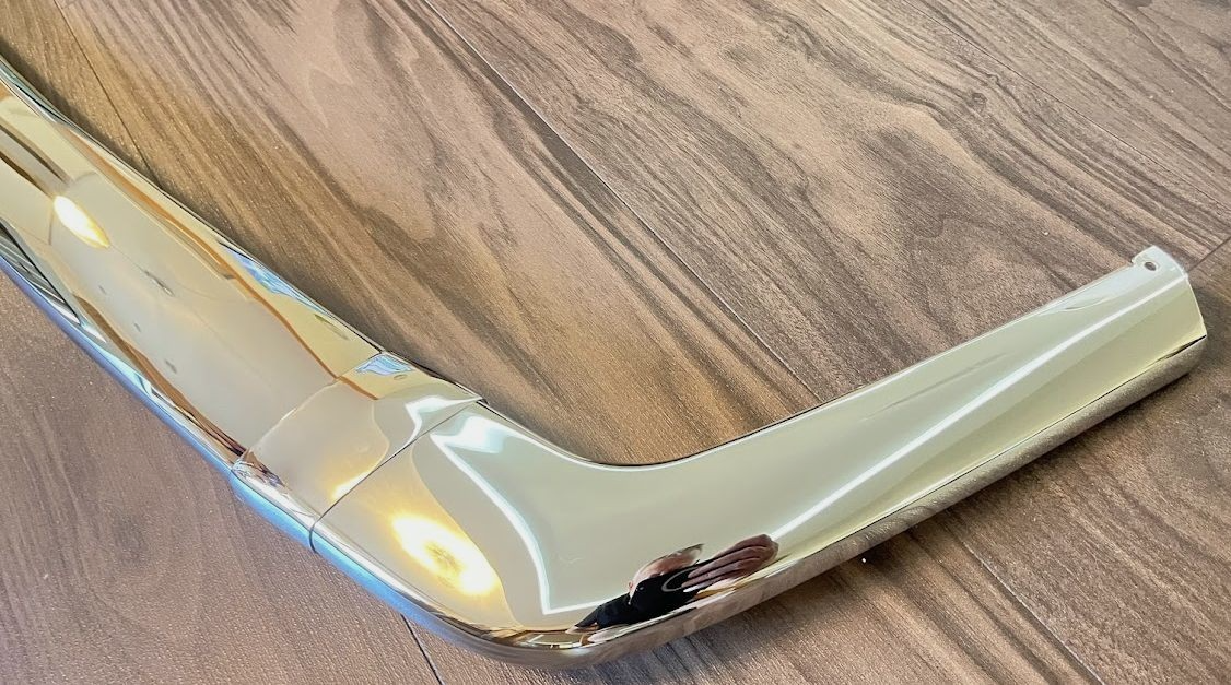 Mercedes-Benz C126 SEC 2. Serie Coupe Stoßstange Vorne Chrome Zierleiste Satz