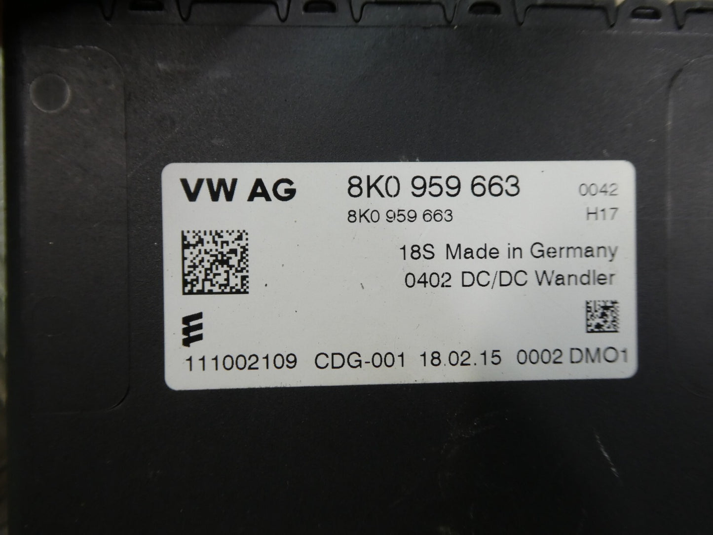 Porsche Macan 95B für Batterie Spannungssteuergerät 8K0959663 ORIGINAL gebraucht - Spannungswandler