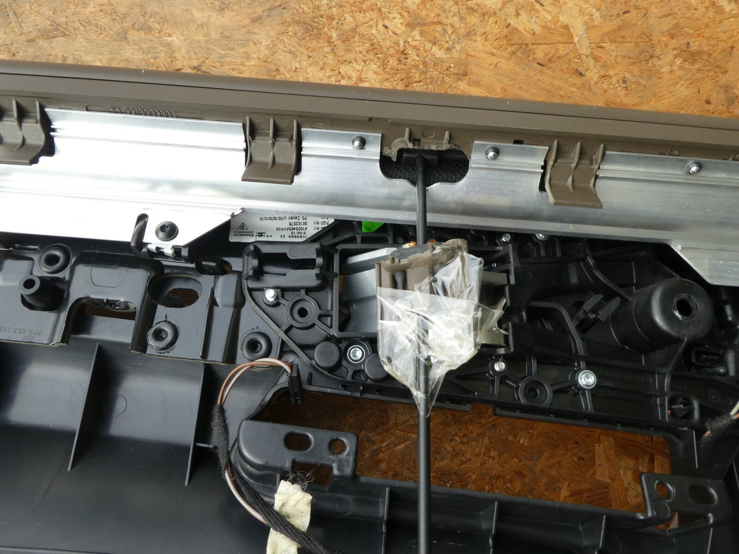 Porsche Cayenne 92A Türverkleidung Hinten Rechts + Rolo Umbra Tartufo ORIGINAL gebraucht - 7P5867212