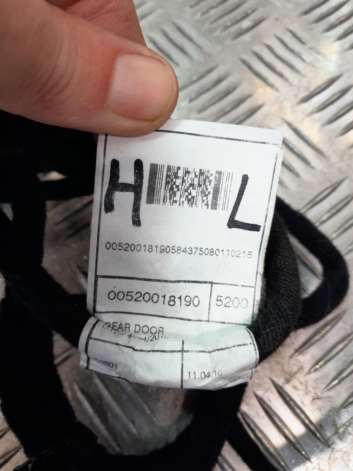 Jeep Renegade 1.6 Mjet Original Türkabelbaum Hinten Links Delphi gebraucht - 00520018190