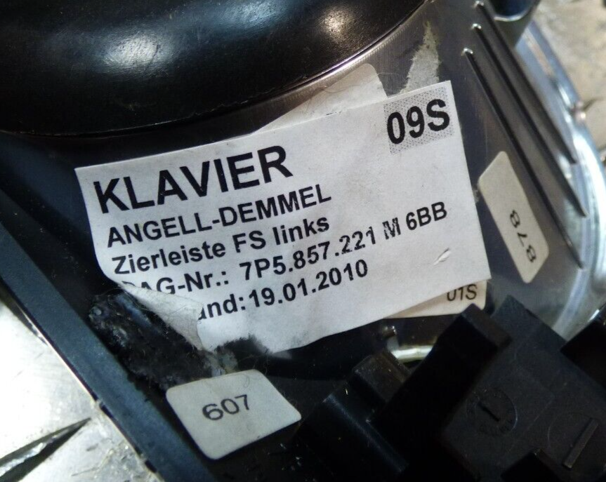 Porsche Cayenne S 92A Dekor Klavierlack Armaturenbrett 09S 7P5857221M ORIGINAL gebraucht - Zierleiste