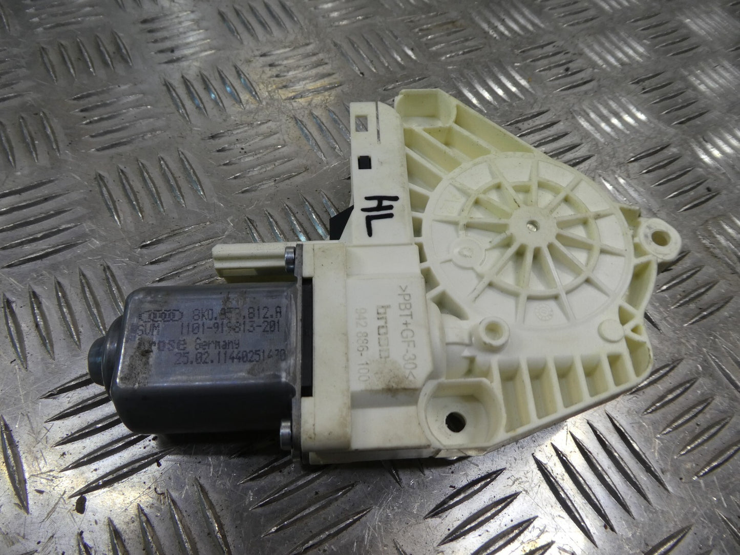 Porsche Cayenne 958 92A Elektro motor Hinten Links 8K0959812A ORIGINAL gebraucht - Fensterhebermotor
