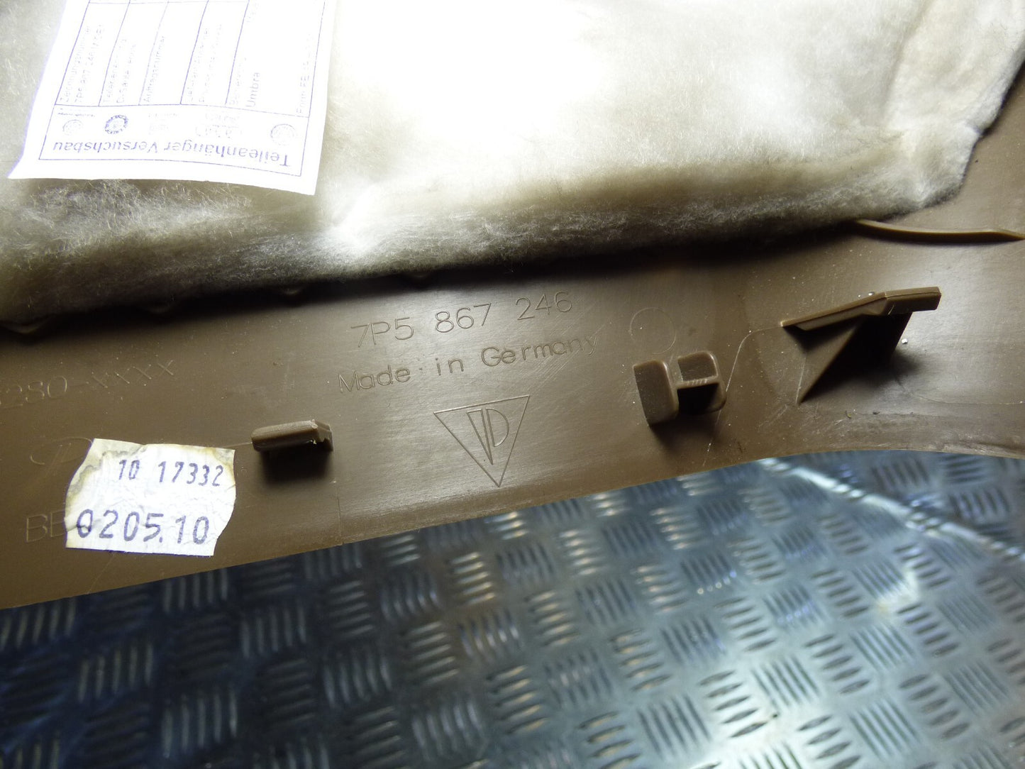 Porsche Cayenne 92A D-Säule hinten rechts Abdeckung 7P5867246 UMBRA ORIGINAL gebraucht - Verkleidung