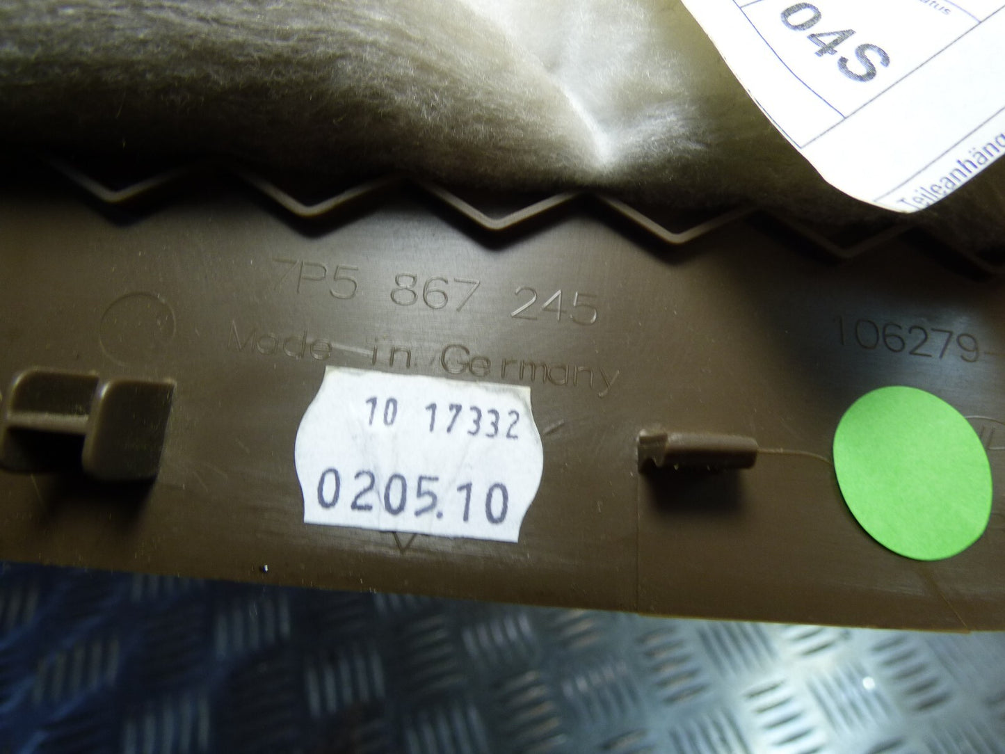 Porsche Cayenne 92A D-Säule hinten links Abdeckung 7P5867245 UMBRA ORIGINAL gebraucht - Verkleidung