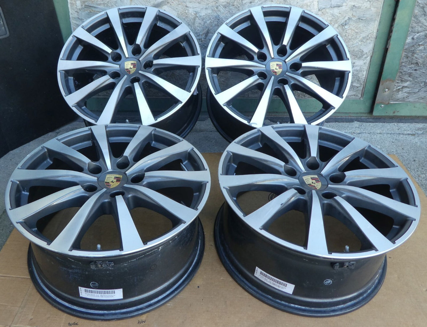 Orig Porsche 970 19 zoll Alufelgen satz SPEEDLINE mit RDK & Nabendeckel ORIGINAL gebraucht - Panamera