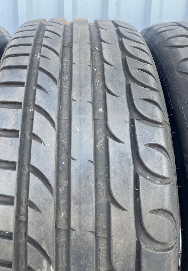 4 x ORIGINAL MERCEDES-BENZ SL R129 ALBALI ALUFELGEN mit Sommereifen gebraucht - 1294011202