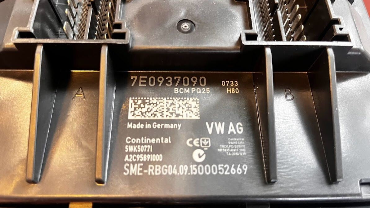 VW T6 BCM PQ25 Bordnetzsteuergerät Komfortsteuergerät 7E0937090 ORIGINAL gebraucht - Transporter