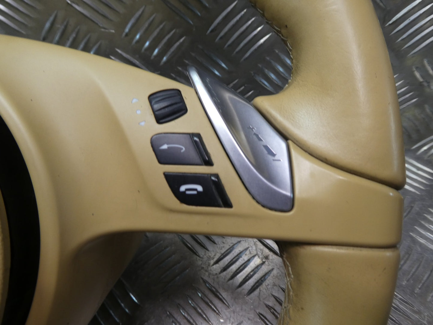 Porsche Panamera 970 Facelift Lederlenkrad Luxorbeige 7PP419091CJ + ORIGINAL gebraucht - 97080308904