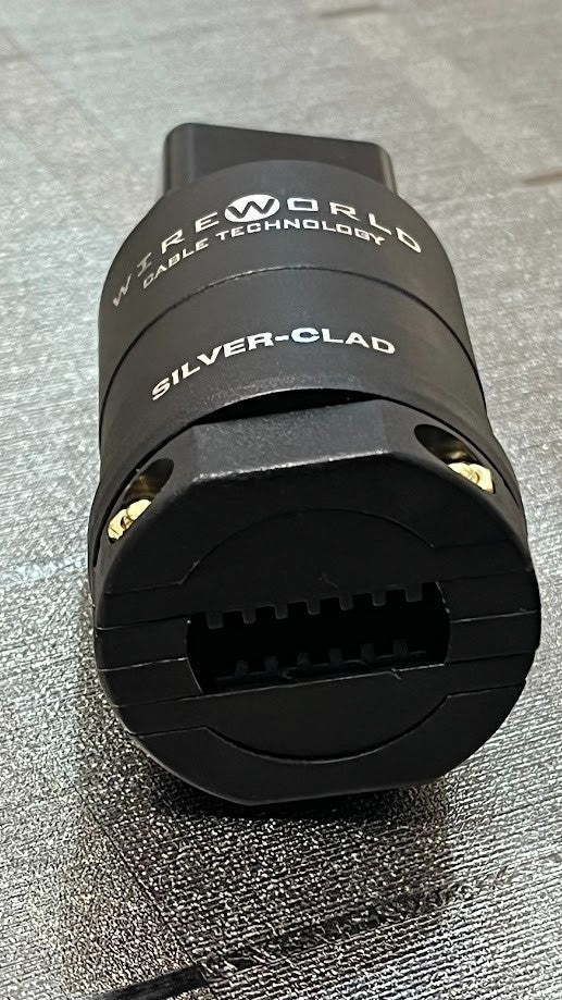 Silver-Clad OFC Copper 20A/250V Gerätestecker ORIGINAL gebraucht - plug IEC C19 High-End ORIGINAL gebraucht - Wireworld