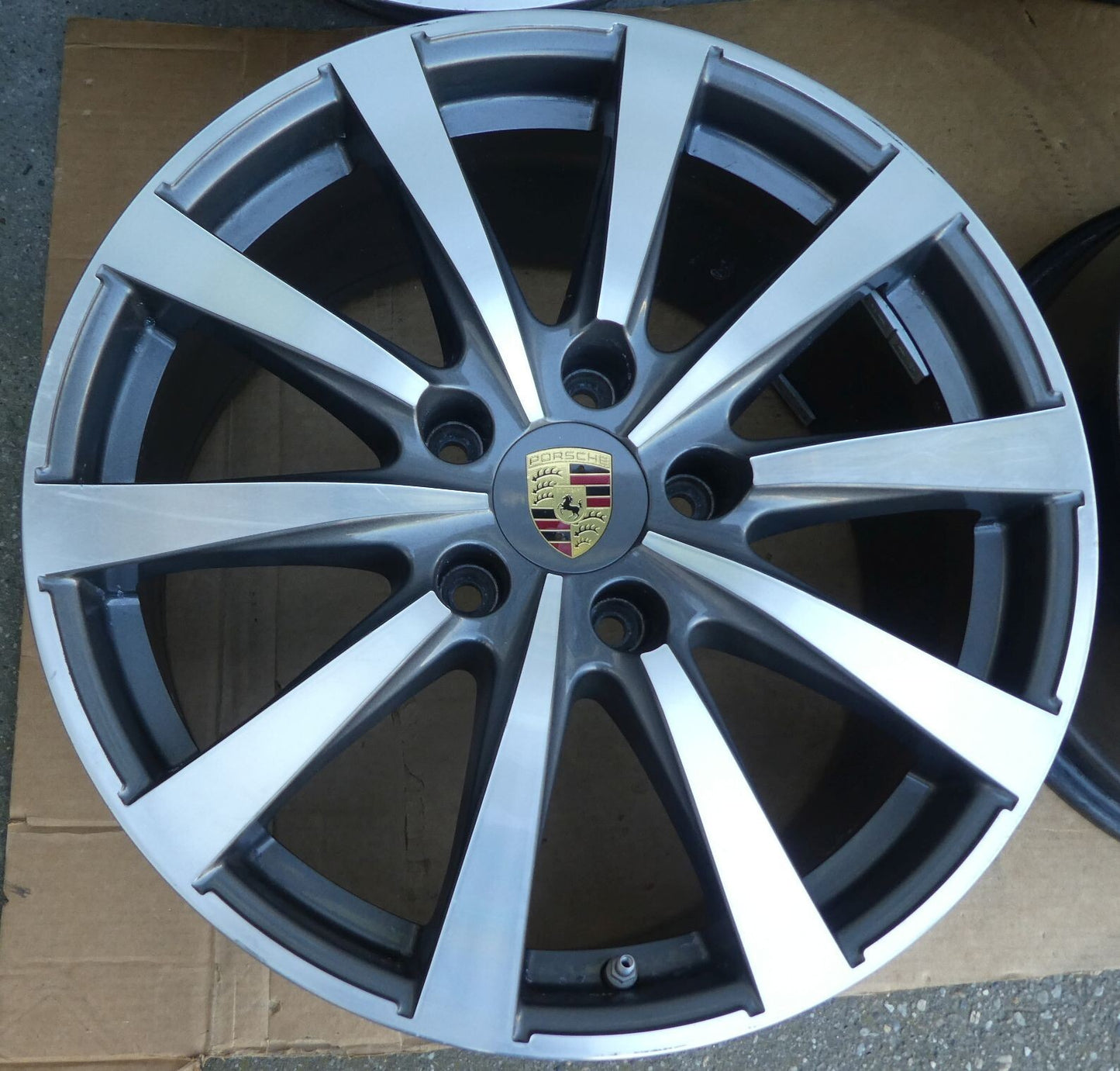 Orig Porsche 970 19 zoll Alufelgen satz SPEEDLINE mit RDK & Nabendeckel ORIGINAL gebraucht - Panamera