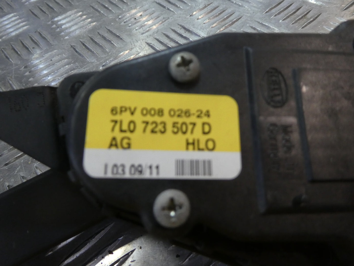 Porsche Cayenne 92A, potentiometer Gaswertgeber 7L0723507D ORIGINAL gebraucht - Gaspedal