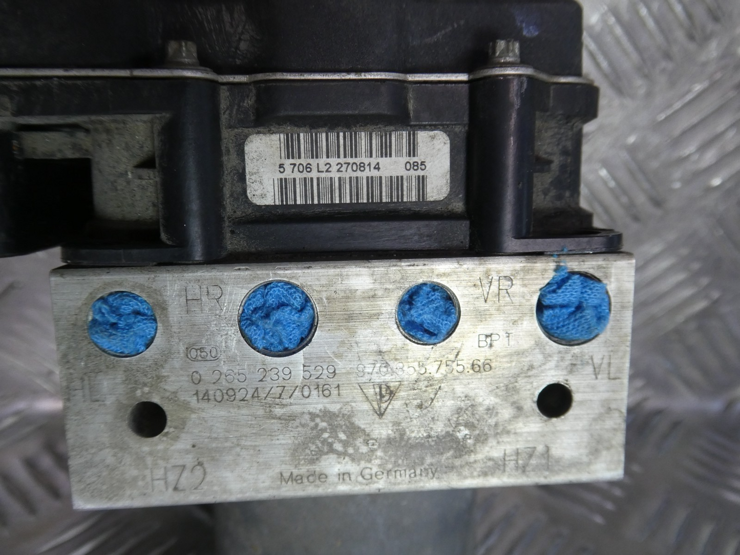 Porsche Panamera 3.0 E-Hybrid ABS-Steuergerät Hydraulikblock ORIGINAL gebraucht - 97035575566