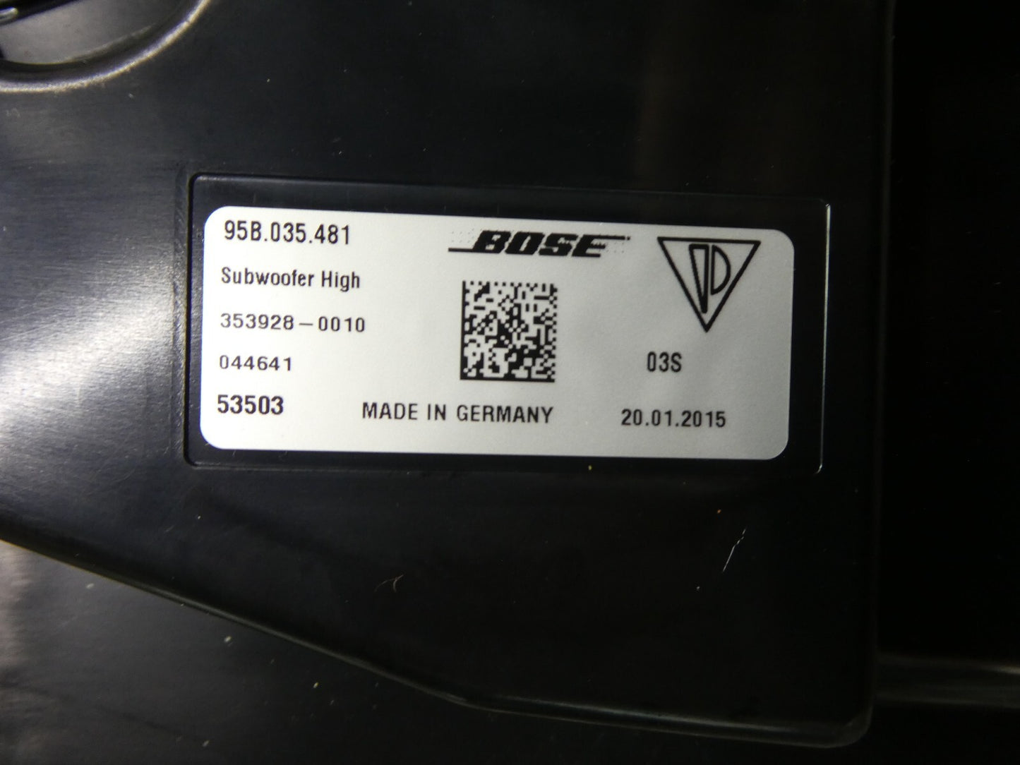 Porsche Macan 95B BOSE Lautsprecher 95B035481 ORIGINAL gebraucht - Subwoofer