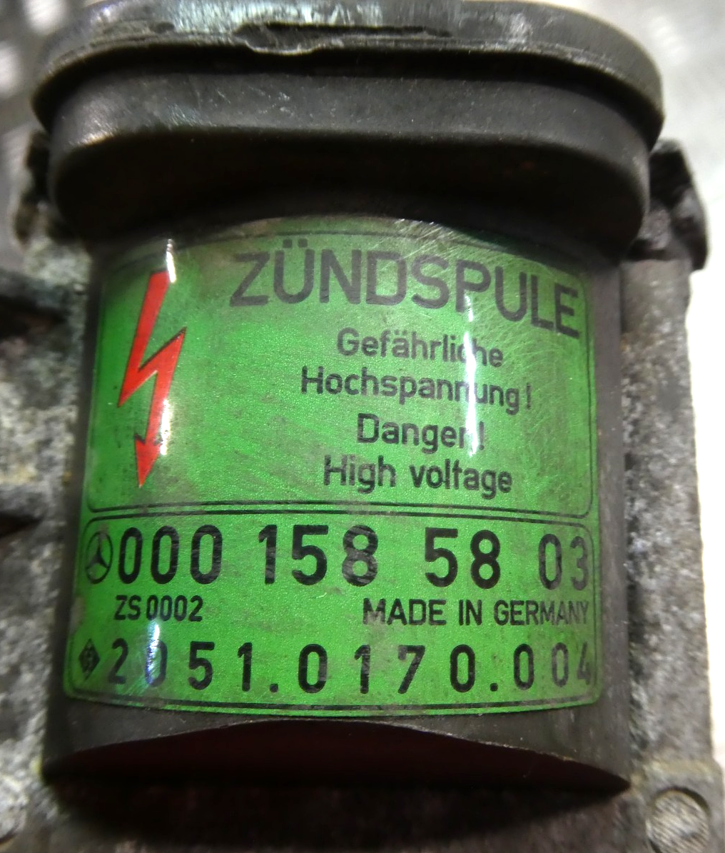 Mercedes-Benz W126 C126 Zündspule Zündmodul ORIGINAL gebraucht - 0001585803