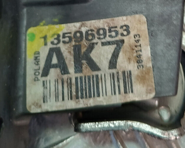 OPEL ASTRA K 1.4 Turbo Türschloss Hinten Links GM AK7 ORIGINAL gebraucht - 13596953
