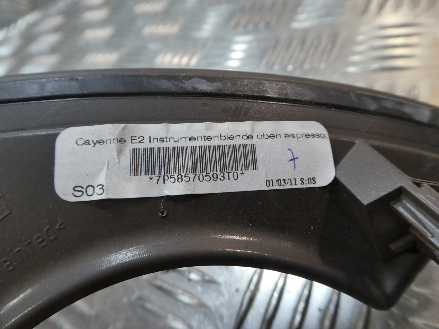 Porsche Cayenne 92A oben espresso 7P5857059 3T0 ORIGINAL gebraucht - Instrumentenblende