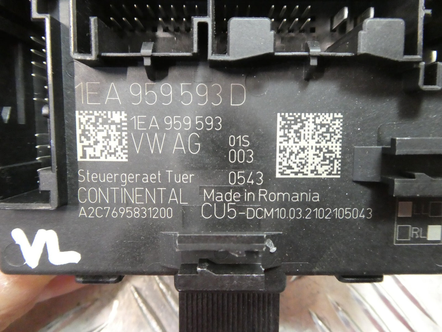 VW ID3 ID.3 Türsteuergerät Steuergerät Tür vorne links 1EA959593D ORIGINAL gebraucht - Volkswagen